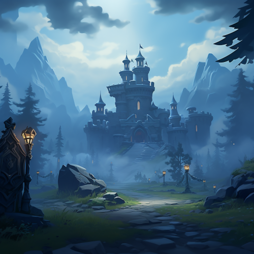 Battlerite Game Landscape in Ancient Kiev Slavic Theme Battlerite Game Landscape in Ancient Kiev Slavic Theme