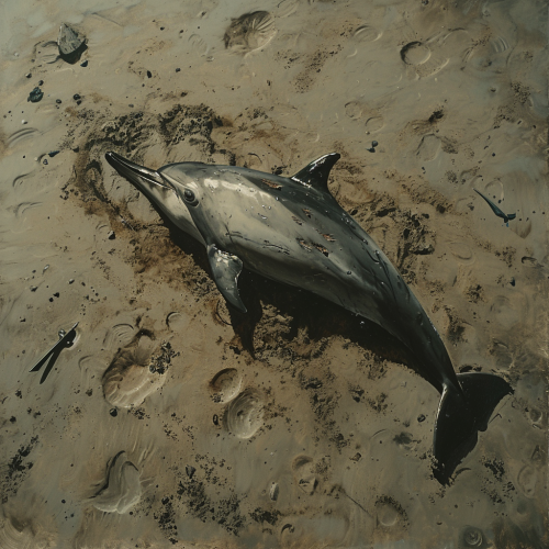 Beached Dolphin with Arrowheads Beached Dolphin with Arrowheads