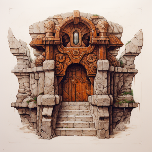 Entrance to the bearded dwarf fortress