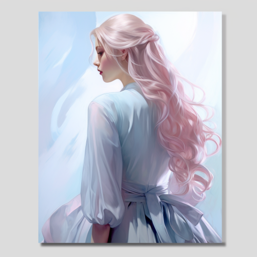 Woman with Back View