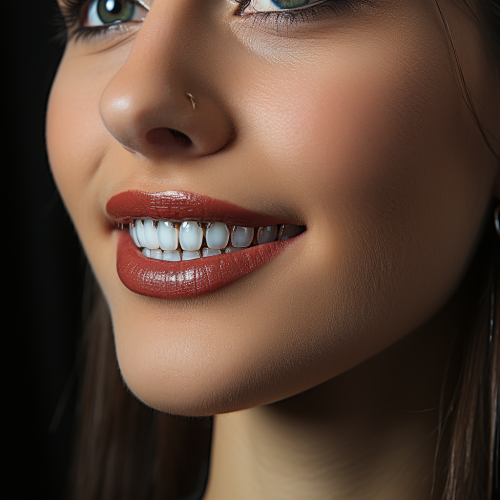 Woman with Brackets - Orthodontic Treatment
