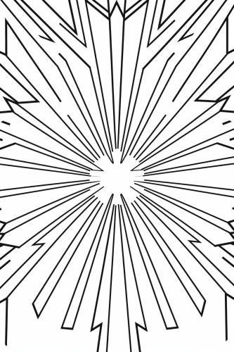 Coloring Page Beginners Sunbursts Shapes Patterns