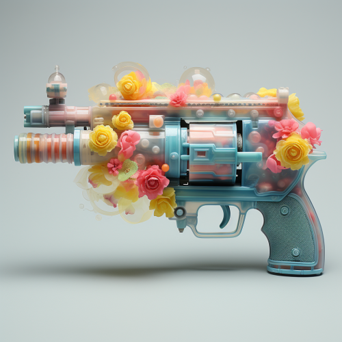 Midjourney Prompt Benadryl Gun Image