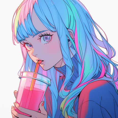 Berserk character enjoying mate drink