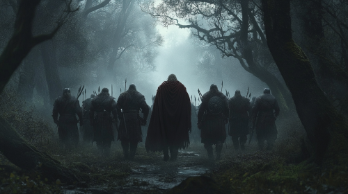 Berserkers guarding king misty forest