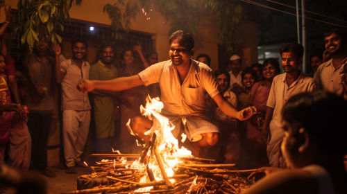 Traditional Bhogi Celebration in Charming Chettinad House