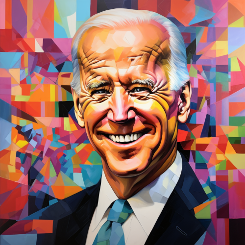 Cubist portrait of Joe Biden Cubist portrait of Joe Biden