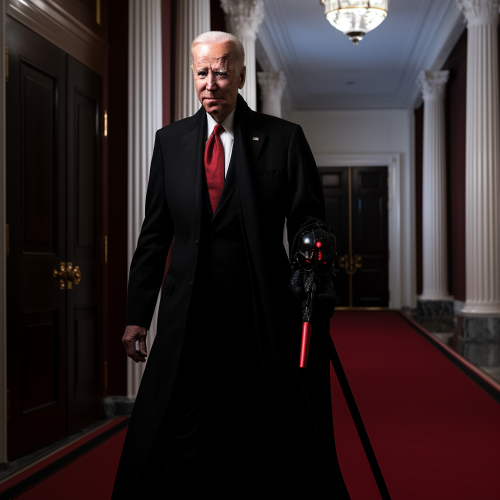 Biden as a Sith Lord in the White House