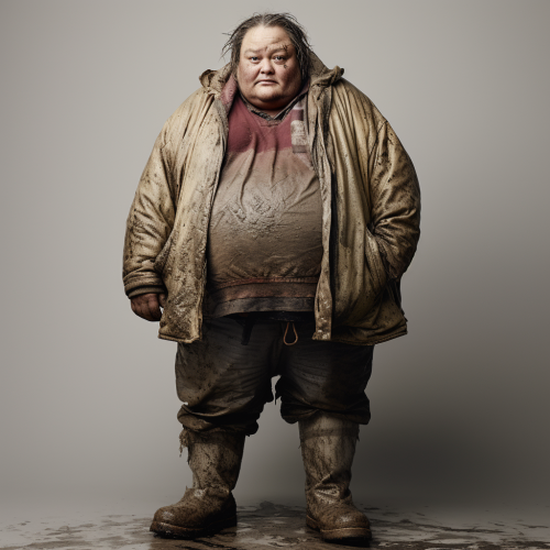 Confident big latina woman with beautiful face