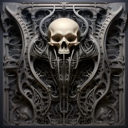 Bio-mechanical roots artwork Giger style