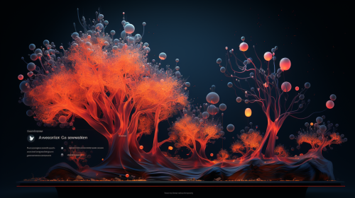 Image showcasing bioluminescent organisms and their glow