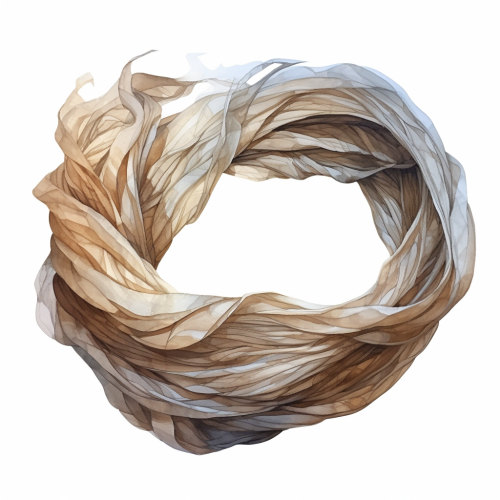 Bird nest on white background