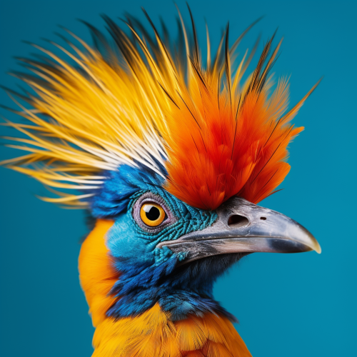 Exquisite bird of paradise head