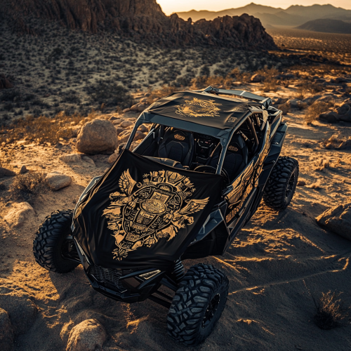 Black and Gold Motocross Shirt