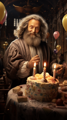 Birthday Picture in Da Vinci Style Animation