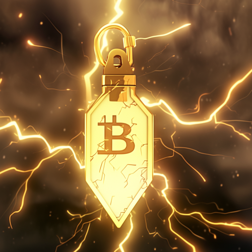 Bitcoin Lightning USB with Engraved B