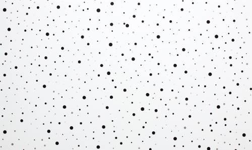 Abstract black dot pattern on white surface