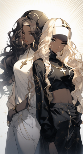 Beautiful Anime Best Friends