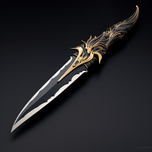black shell dagger revealing form