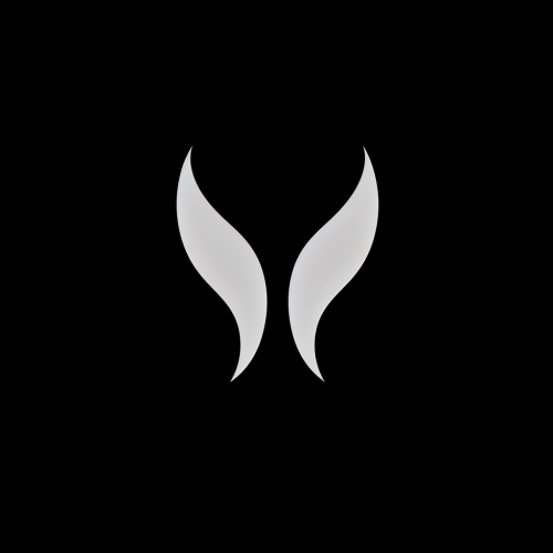 Black and White Human Ear Symbol Icon