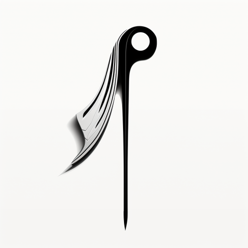 Minimal Detail Black and White Crowbar Clip Art