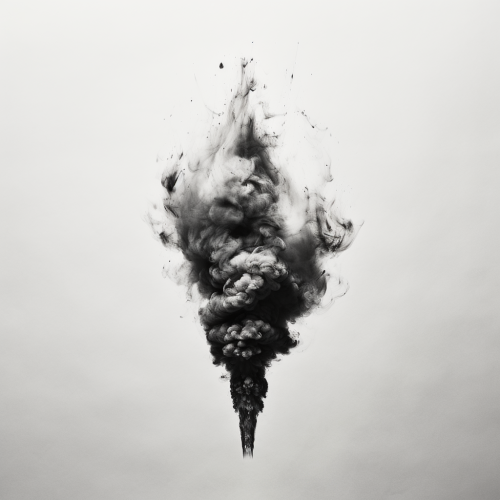 Realistic bullet shaped  a  with smoke Realistic bullet shaped  a  with smoke