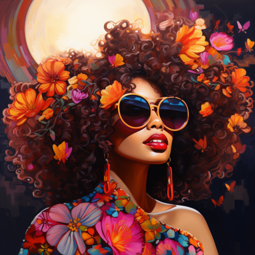 Painting activity at Black Women Paint & Sip Fundraiser