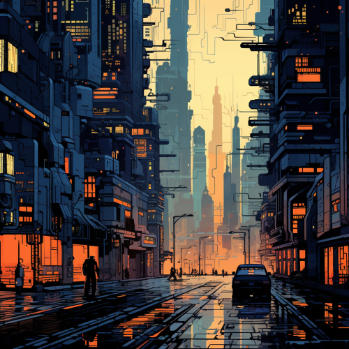 Blade Runner cityscape illustration