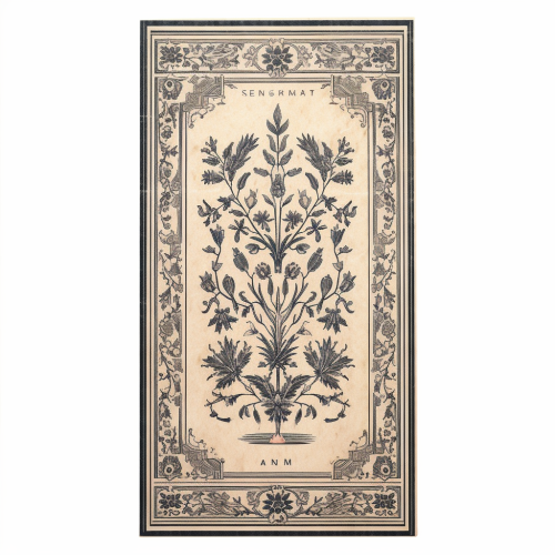 Image of blank grimoire page with witchcraft elements