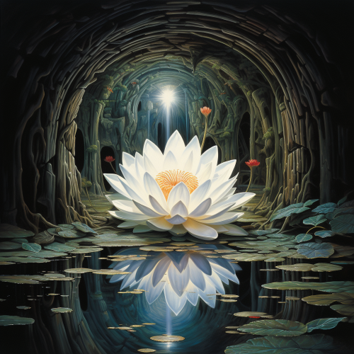 Lotus Flower Blooming Towards the Sun