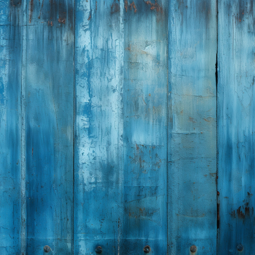 Vibrant blue metal wall background