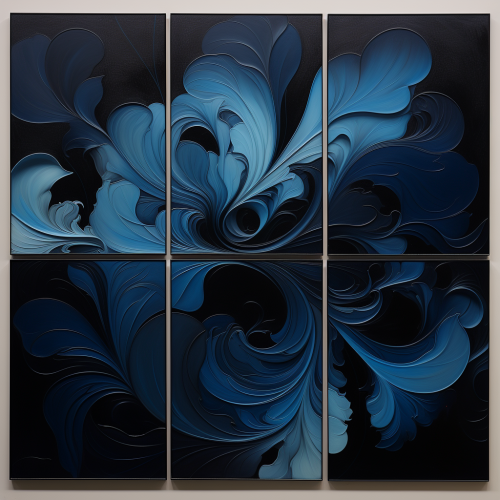 Blue Gradient on Black Blue Gradient on Black