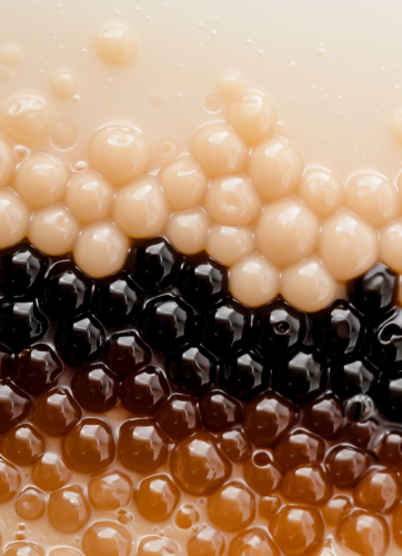 Boba Tea Texture Fill Frame