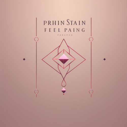 Feminine bodypiercing geometric logo