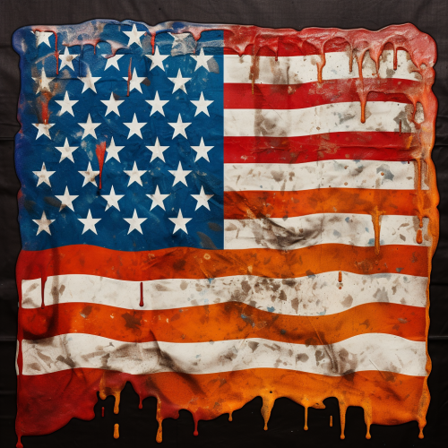 Bootleg American Flag India Colors