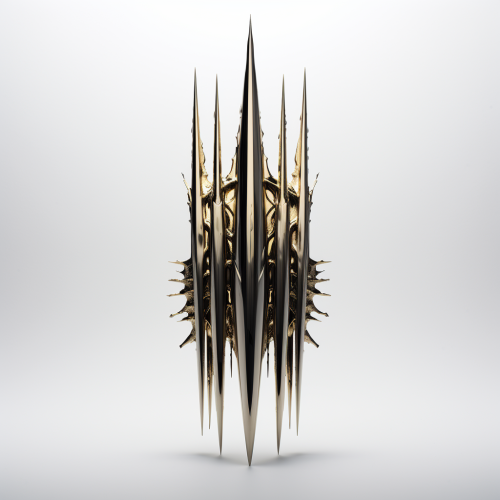 Stylish  Born Sinner  Image with Chrome and Gold