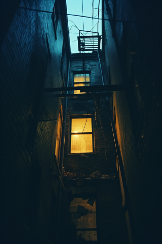 Charming Boston Alley Window Image Charming Boston Alley Window Image