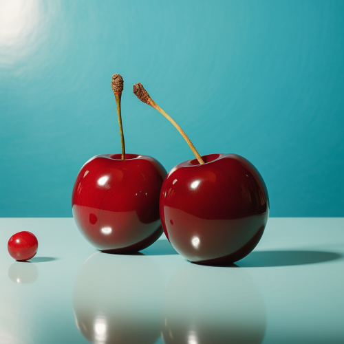 Bowling Ball with Cherries Print