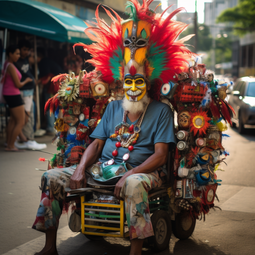 Street Carnaval Vendor Costumes