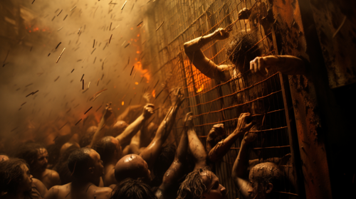 Massive crowd of Brazilian prisoners breaking free