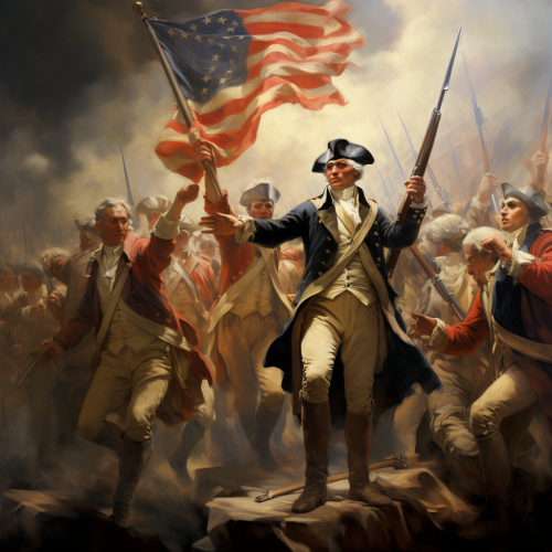 Painting of British occupation in New York 1778 Painting of British occupation in New York 1778