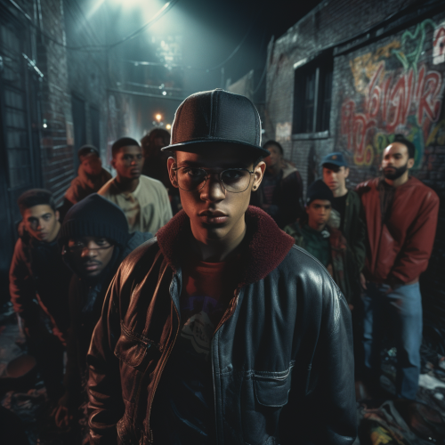 Brooklyn graffiti wall at night