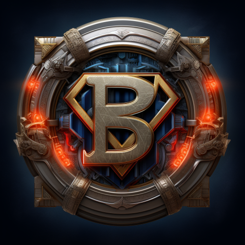 BT round logo in Superman style