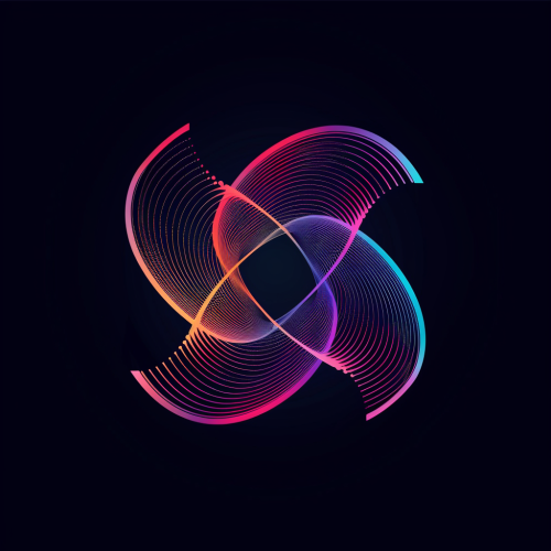 logo with lighting lines design