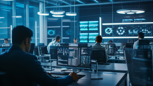 Busy Cyber Center Technology