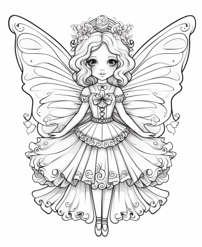 Butterfly Costume Coloring Page