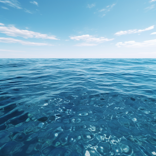 Tranquil blue ocean waves Tranquil blue ocean waves