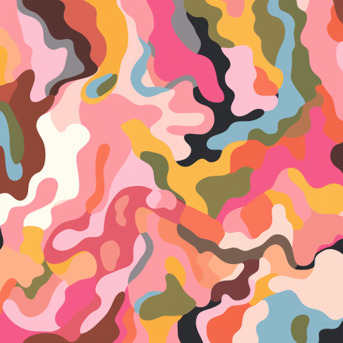 Candy Colored Camo Pattern