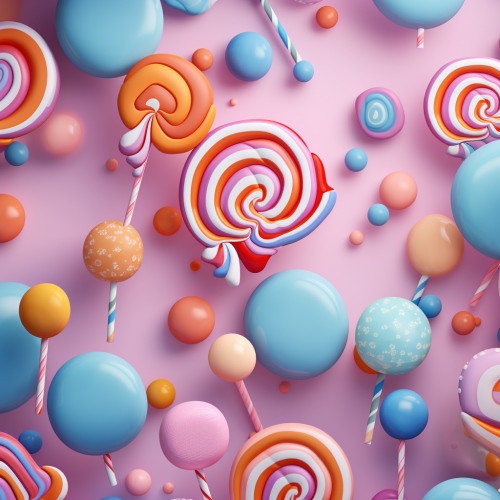 Colorful candy pattern background