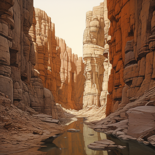 Breathtaking view of the canyon gap